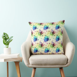 Cojín Decorativo Pillow de las mariposas acuáticas