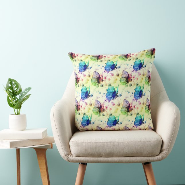 Cojín Decorativo Pillow de las mariposas acuáticas (Silla)