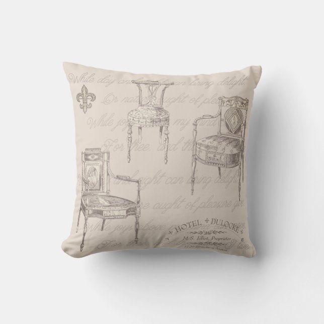 Cojín Decorativo Pillow de las sillas de dulocke (Anverso)