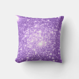 Cojín Decorativo Pillow de Lavender Purple Stars