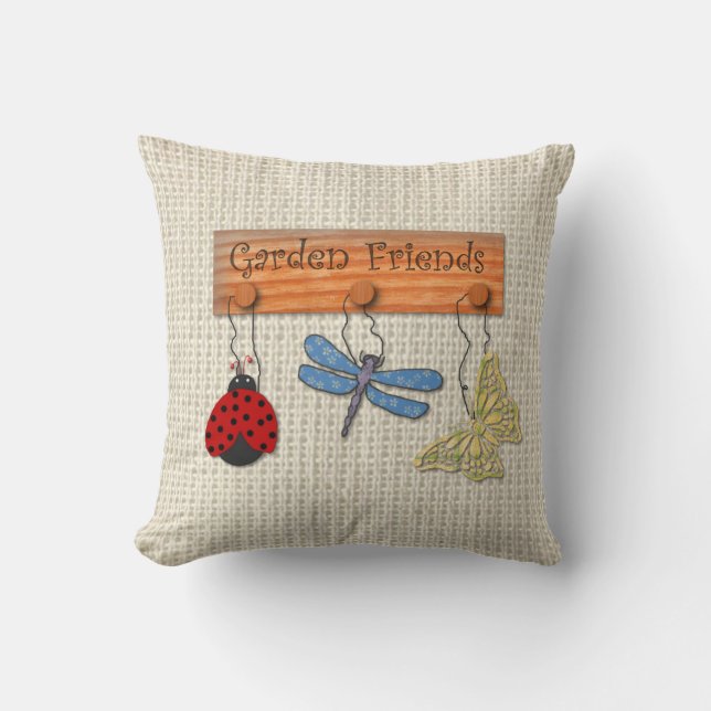 Cojín Decorativo Pillow de los amigos del jardín (Anverso)