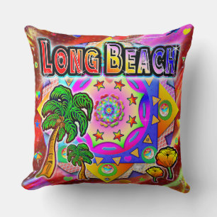 Cojín Decorativo Pillow de los amigos tropicales de Long Beach