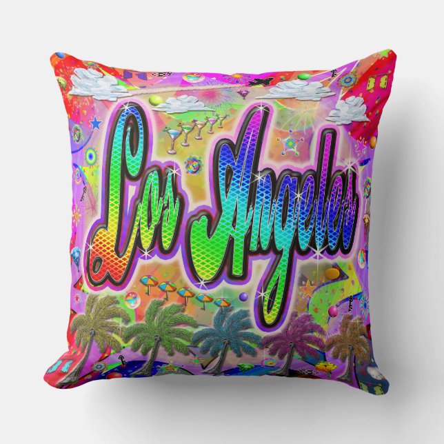 Cojín Decorativo Pillow de Los Ángeles Vista Express (Anverso)