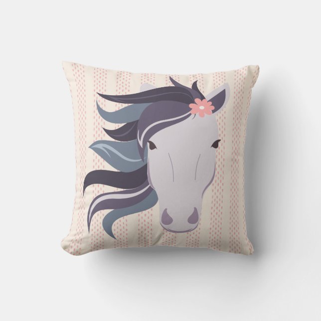 Cojín Decorativo Pillow de los Chicas de los caballos (Anverso)