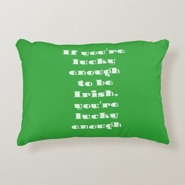Cojín Decorativo Pillow de los dichos irlandeses (Anverso)