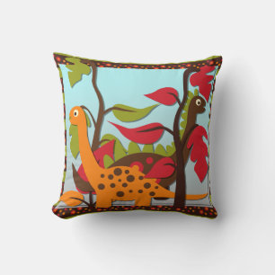 Cojín Decorativo Pillow de los dinosaurios retro