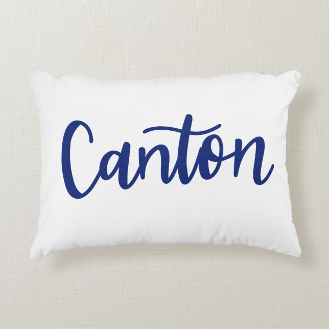 Cojín Decorativo Pillow de los guiones de cantón Dainty (Anverso)