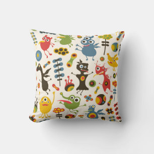 Cojín Decorativo Pillow de los monstruos felices
