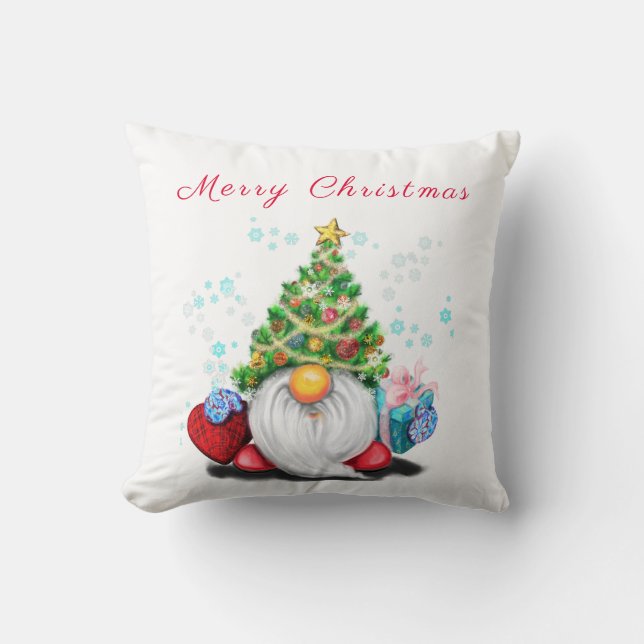 Cojín Decorativo Pillow de los Navidades de Gnome (Anverso)