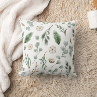 Cojín Decorativo Pillow de los Navidades verdes del bosque