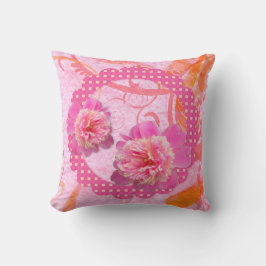 Cojín Decorativo Pillow de los peones rosados bonitos