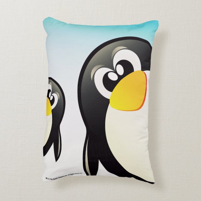 Cojín Decorativo Pillow de los Pingüinos divertidos (Atrás (Vertical))