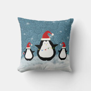 Cojín Decorativo Pillow de los pingüinos navidades