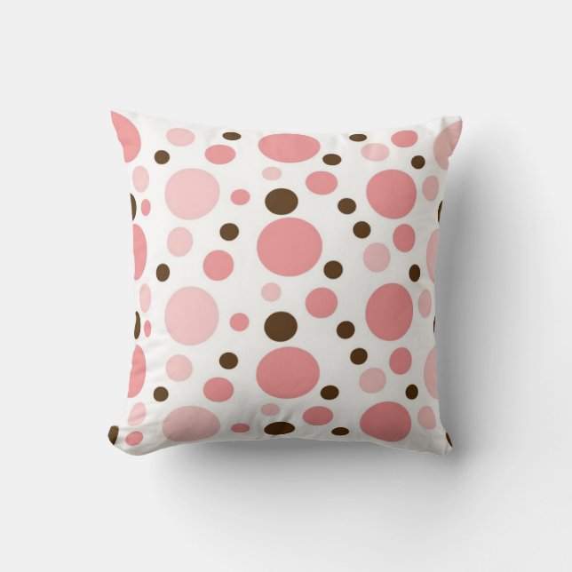 Cojín Decorativo Pillow de los puntos de polka (Anverso)