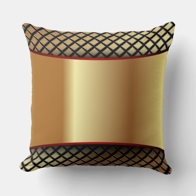 Cojín Decorativo Pillow de lujo dorado (Anverso)