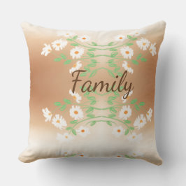 Cojín Decorativo Pillow de margarita familiar personalizada