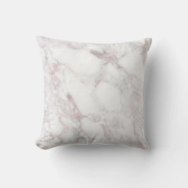 Cojín Decorativo Pillow de mármol rosa con la espalda estampada