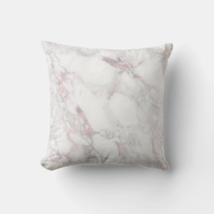 Cojín Decorativo Pillow de mármol rosa con la espalda estampada