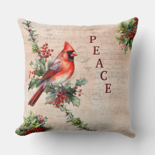 Cojín Decorativo Pillow de Navidad en Paz con Matasellos de París