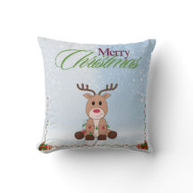 Pillow de Navidades de renos cortos