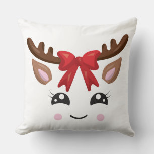 Cojín Decorativo Pillow de Navidades de renos cortos