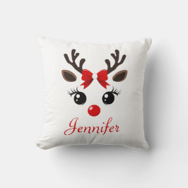 Cojín Decorativo Pillow de Navidades de renos personalizados