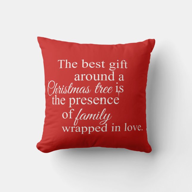 Cojín Decorativo Pillow de Navidades rojos y blancos (Anverso)