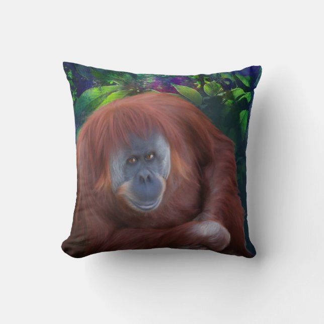 Cojín Decorativo Pillow de Orangutan (Anverso)