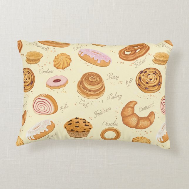 Cojín Decorativo Pillow de panadería fresca (Reverso)