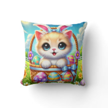 Pillow de Pascua Purr-fecto