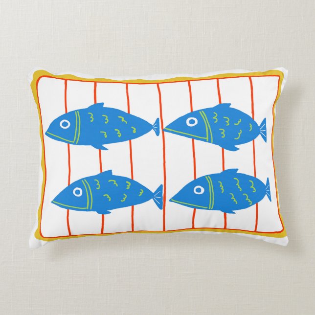 Cojín Decorativo Pillow de pescado picado (Anverso)