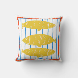 Cojín Decorativo Pillow de pez amarillo - Vibe de Nueva Inglaterra