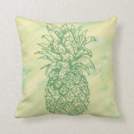 Cojín Decorativo Pillow de piña verde y amarilla