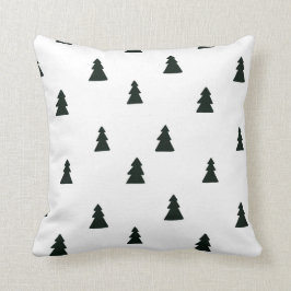 Cojín Decorativo Pillow de pinos blancos y negros