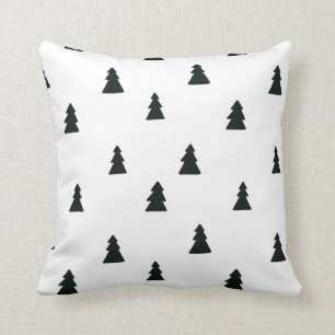 Cojín Decorativo Pillow de pinos blancos y negros