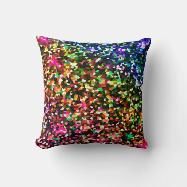 Cojín Decorativo Pillow de píxeles coloridos (Anverso)