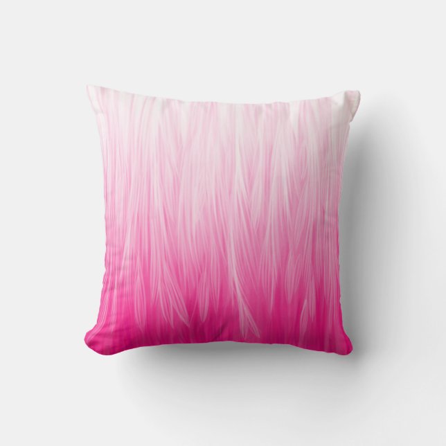 Cojín Decorativo Pillow de plumas rosadas suaves (Anverso)