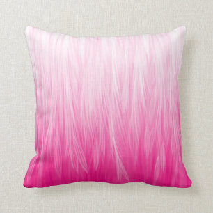 Cojín Decorativo Pillow de plumas rosadas suaves