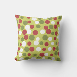 Cojín Decorativo Pillow de puntos de vacaciones verdes