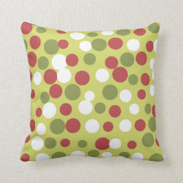 Cojín Decorativo Pillow de puntos de vacaciones verdes