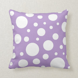 Cojín Decorativo Pillow de puntos morados
