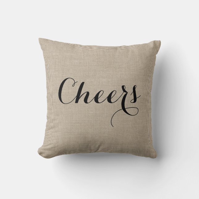 Cojín Decorativo Pillow de Saludos Rústicos (Anverso)