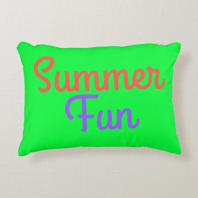 Cojín Decorativo Pillow de verano divertido (Anverso)