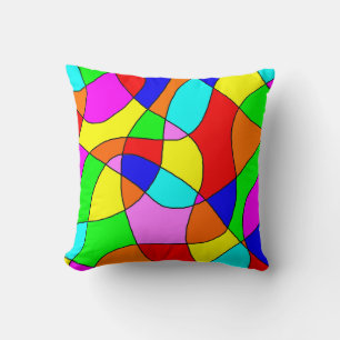 Cojín Decorativo Pillow de vidrio manchado