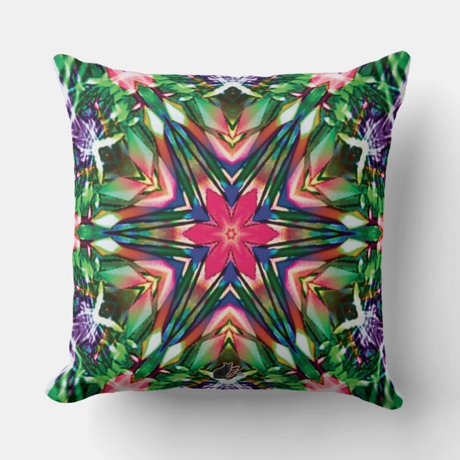 Cojín Decorativo Pillow de Zesty Kaleidoscope (Anverso)