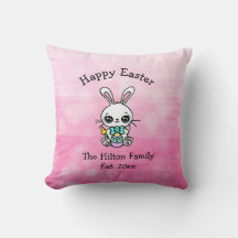 Pillow decorativo feliz de Pascua Personalizada