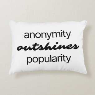 Cojín Decorativo Pillow del acento del anonimato