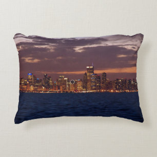 Cojín Decorativo Pillow del acento del Skyline de Chicago