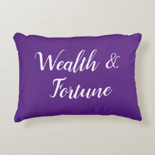 Cojín Decorativo Pillow del acento "Riqueza y Fortuna" Feng Shui