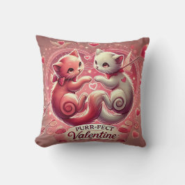 Cojín Decorativo Pillow del amante del gato del día de San Valentín